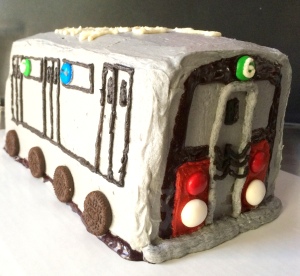 Subway Train Car Cake serving 15 people in classic flavors $75