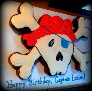 Pirate Skull Cupcake Cake
